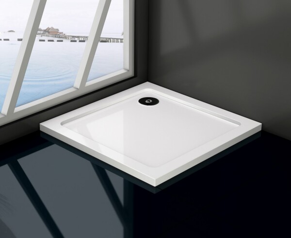 HOPA - VÝHODNÝ SET - ČTVEREC SMART RANDA s vaničkou - Barva rámu - Chrom/Leštěný hliník (ALU), Materiál - Hliník, Rozměr A - 90, Rozměr B - 90, Rozměr C - 190, Směr zavírání - Univerzální Levé / Pravé, Výplň - Grape bezpečnostní sklo - 4 / 6 mm OLCTV...