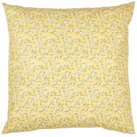 Ib Laursen Bavlněný povlak na polštář Yellow Flowers 60 × 60 cm, žlutá barva, textil