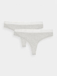 Dámské spodní prádlo kalhotky 4F (2 Pack) - šedé Velikost: XL