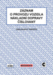 Baloušek Tisk ET212 Záznam o provozu vozidla nákladní dopravy stazka číslovaný