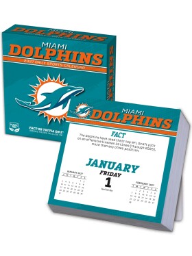 Kalendář Miami Dolphins NFL 2027 Tischkalender