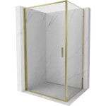 MEXEN/S - Exo sprchový kout dveře křídlové 70 x 95, transparent, zlato 817-070-095-50-00