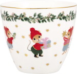 GREEN GATE Latte cup Joanni White 300 ml, multi barva, porcelán 300ml