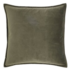 Chic Antique Sametový povlak na polštář Aix Olive 50 × 50 cm, zelená barva, textil