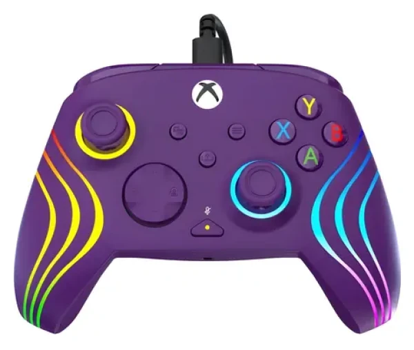 Turtle Beach Afterglow Wave fialová / Gamepad / pro Xbox Series X/S, Xbox One, PC / USB-C / RGB podsvícení (TBC-2002-45)