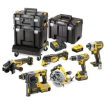 DeWALT DCK685P3T / Aku sada DCD796 + DCF887 + DCH273 + DCG405 + DCS570 + DCS355 / 3x Aku 5.0Ah / 3x kufr / nabíječka (DCK685P3T)