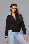 Černá dámská bunda typu bomber (16M9070-392) odstíny černé XL (42)