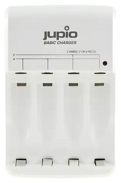 JUPIO Basic Charger / Nabíječka baterií / AA, AAA / 2 nebo 4 ks (JBC0021)
