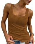 Dámské tílko Emporio Armani 164775 3F204 hnědé