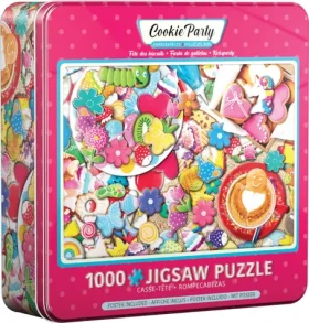 EUROGRAPHICS Puzzle Sušenková oslava v plechové krabičce