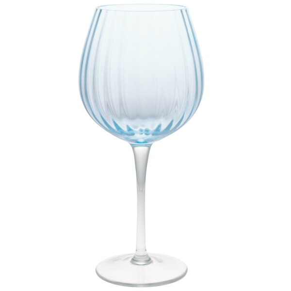 GREEN GATE Sklenice na víno Alice Pale Blue 600 ml, modrá barva, sklo