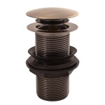 RAV Slezák - Výpusť umyvadlová 5/4'' bez přepadu - neuzavíratelná zátka, Stará mosaz (Bronz) MD0799SM MD0799SM
