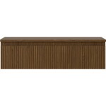MEXEN/S - Rivel koupelnová skříňka pod umyvadlo 90 cm s deskou, 1 šuplík, reliéf , ořech 91A20-09023-1-BFC86