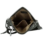 Stylová dámská koženková crossbody kabelka Bessy, černá