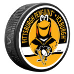 Mustang Puk Pittsburgh Penguins NHL Iceburgh Mascot Textured Puck