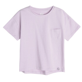 Basic tričko s krátkým rukávem- fialové - 92 LILAC