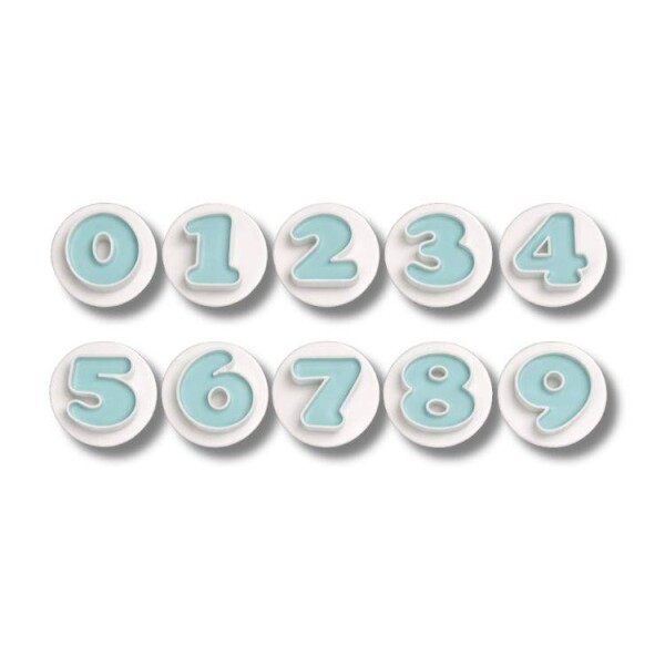 Dortisimo Plastové vypichovače Číslice (10 ks)