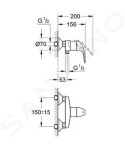 GROHE - Euroeco Páková sprchová baterie, chrom 32740000