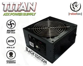 Rebeltec TITAN 450W / Zdroj / ATX / 450W / 120mm větrák / pasivní PFC (RBLZAS00003)