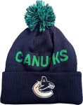 Outerstuff Dětská zimní čepice Vancouver Canucks NHL Cufed Knit With Pom