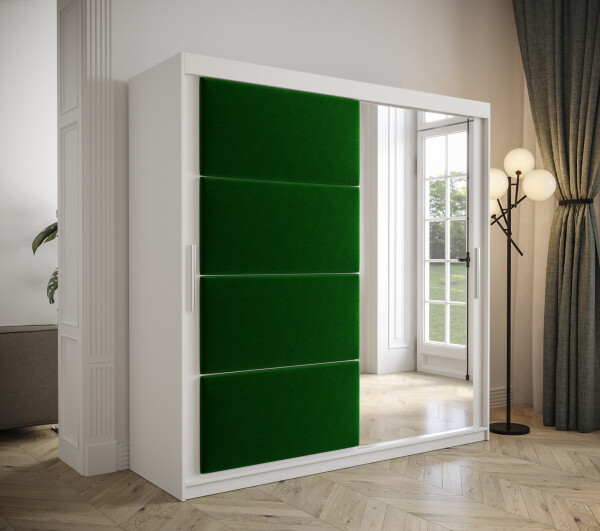 Šatní skříň Abi Tapi Barva korpusu: Bílá, Rozměry: 200 cm, Dveře: Manila 35