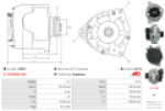 Alternátor FIAT ULYSSE 1.9 2.1 TD