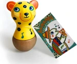 DJECO Chrastítko Jaguár / 5,5 x 4 x 9 cm (DJ06021)