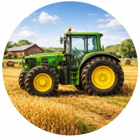 Obrázek Jedlý papír Traktor zelený