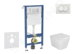 Geberit Set předstěnové instalace, klozetu Arkas I a sedátka softclose, tlačítko Delta, bílá SANI11CA3158B