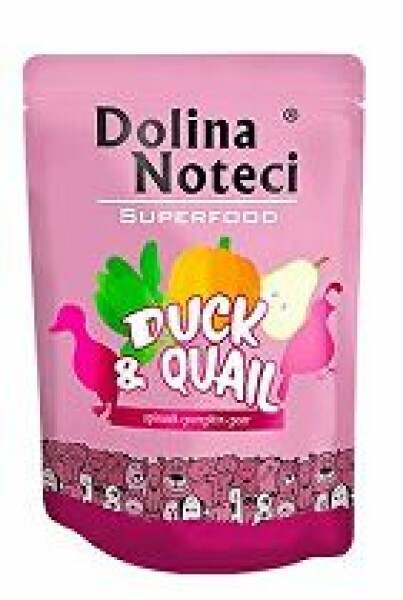 Dolina Noteci Dog kapsa SUPERFOOD kachna/křepelka 300g
