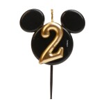 Dortisimo Dekora svíčka Mickey černo-zlatá číslo 2