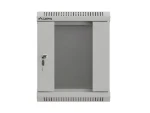 Lanberg WF11-3306-10S šedá / Nástěnný rack / 10" / 6U / 300×300 mm / skleněné dveře / flat pack (WF11-3306-10S)