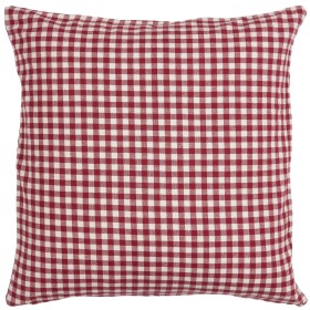 IB LAURSEN Povlak na polštář Asta Red Checks 50 x 50 cm, červená barva, textil