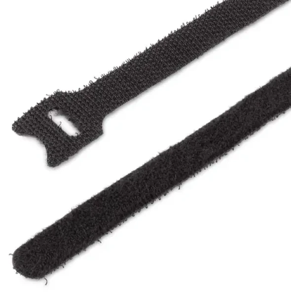 StarTech Stahovací pásky Hook Loop černé 50 ks / Stahovací páska / Nylon / opakovaně použitelná / 150 x 12 mm (B506I-HOOK-LOOP-TIES)
