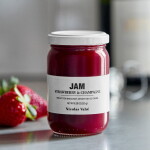 Nicolas Vahé Jahodový džem se šampaňským 235 g, červená barva, sklo