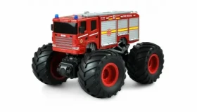 Amewi Hasiči MonsterTruck 2WD LED zvukový modul offroad pneu až 15 km/h RTR 1:18