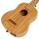 Cascha Soprano Ukulele Bamboo Natural EQ