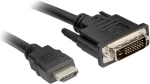 Sharkoon HDMI - DVI-D 24+1 černá / Kabel / 5m / max. 3840×2400px (4044951015238)