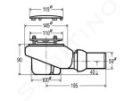 VILLEROY & BOCH - Subway Infinity Odtoková souprava Tempoplex Plus Compact, průměr 90 mm, matný chrom 92260069