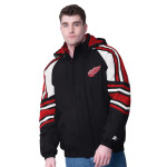 Starter Pánská bunda Detroit Red Wings NHL Frontier Hooded Jacket Velikost: 2XL