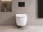 CERANO - WC závěsné Felci, Rimless - bezokrajové splachování + Slim/SoftClose sedátko - bílá lesklá - 53x37 CER-417377