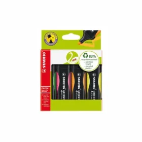 STABILO® GREEN BOSS - 4 ks sada - zelená, růžová, oranžová, žlutá (6070/4)
