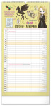 Nástěnný kalendář 2027 Notique Rodinný plánovací Harry Potter, 21 x 42 cm