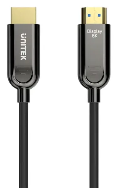 Unitek C11085GY01-30M černá / Kabel optický HDMI 2.1 / AOC / 8K/60 Hz / 4K/144 Hz / HDR (C11085GY01-30M)