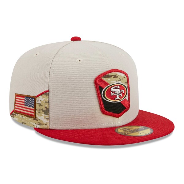 New Era Pánská kšiltovka San Francisco 49ers NFL 2023 Salute to Service 59FIFTY Fitted Velikost: 7 1/8