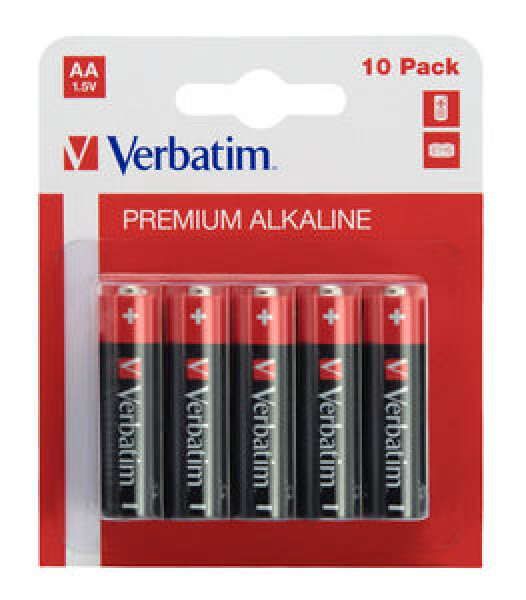 Verbatim Alkalické baterie AA 1.5V 10ks / blister (49875-V)