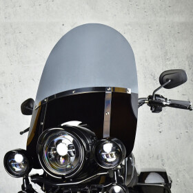 Harley Davidson Flstc Heritage Softail Classic 2018-2023 plexi štít - Světle hnědé / 45 cm / Černá