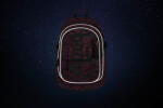 Školní batohový 3-dílný set BAAGL CORE - Red Polygon (batoh, penál, sáček)