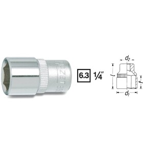 Hazet 850 850-5.5 vnější šestihran vložka pro nástrčný klíč 5.5 mm 1/4 (6,3 mm)