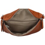 Trendy dámská koženková kabelko-ledvinka Bindy, hnědá